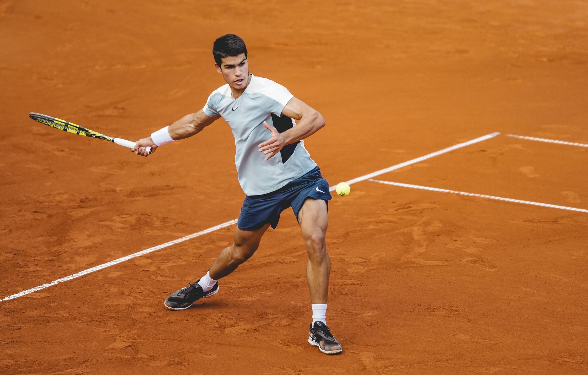 Carlos Alcaraz at the German Open in Hamburg.